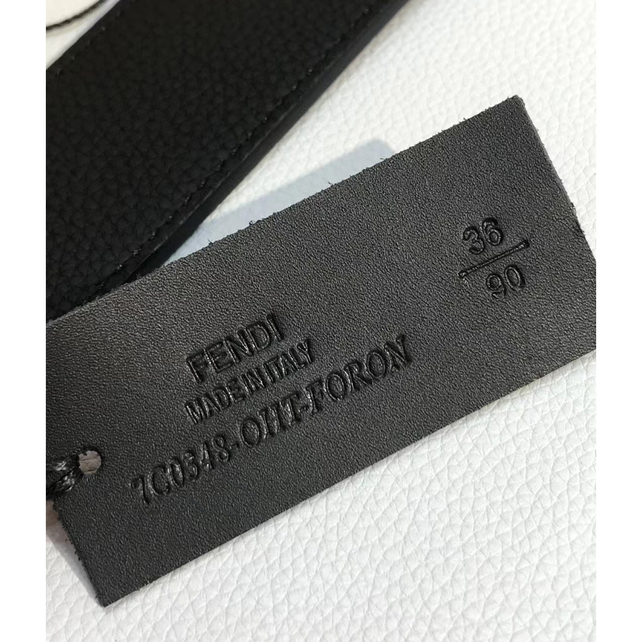 Fendi Leather Belt With FF Buckle - FashionPlug