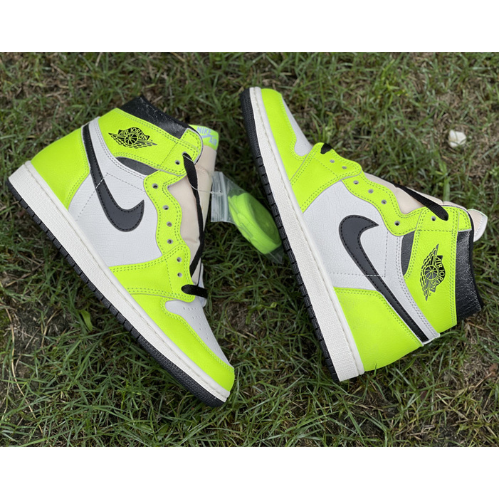 Air Jordan 1 High OG 'Volt' Sneakers   555088-702 - FashionPlug