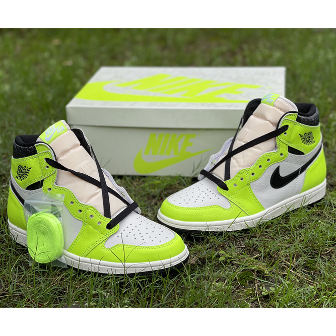 Air Jordan 1 High OG 'Volt' Sneakers   555088-702 - FashionPlug