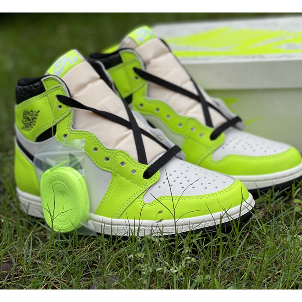 Air Jordan 1 High OG 'Volt' Sneakers   555088-702 - FashionPlug