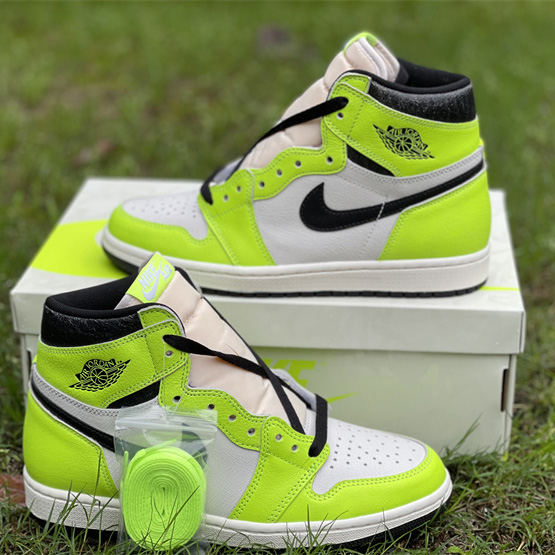 Air Jordan 1 High OG 'Volt' Sneakers   555088-702 - FashionPlug