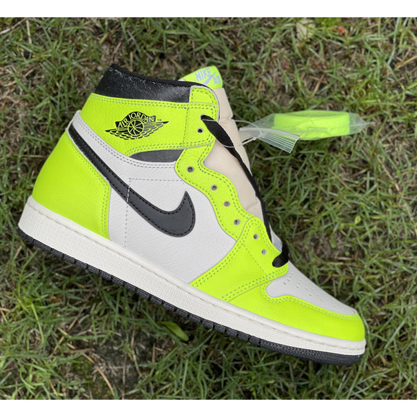 Air Jordan 1 High OG 'Volt' Sneakers   555088-702 - FashionPlug
