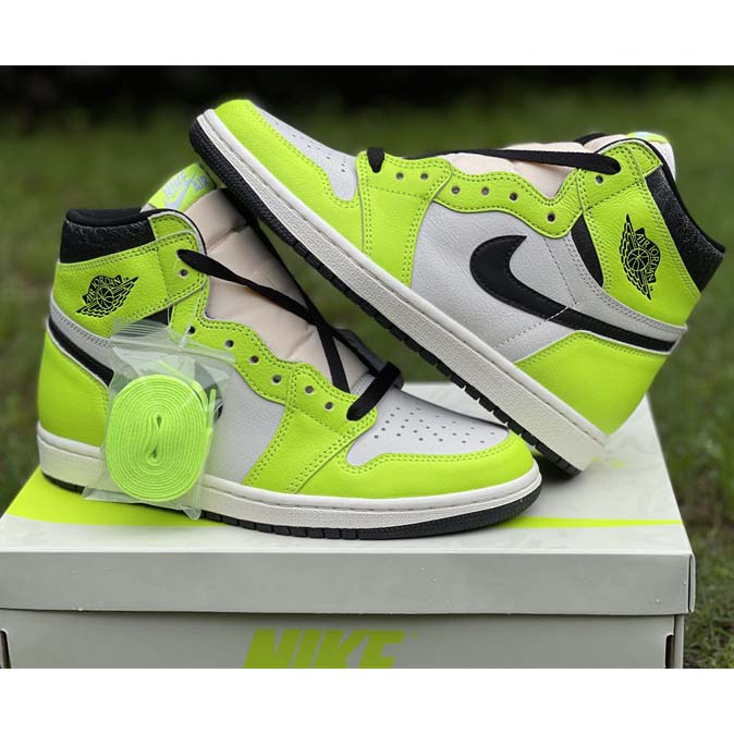Air Jordan 1 High OG 'Volt' Sneakers   555088-702 - FashionPlug