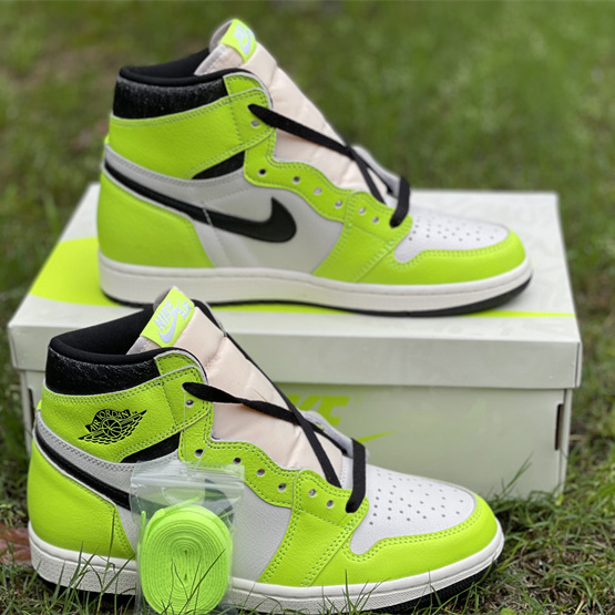 Air Jordan 1 High OG 'Volt' Sneakers   555088-702 - FashionPlug