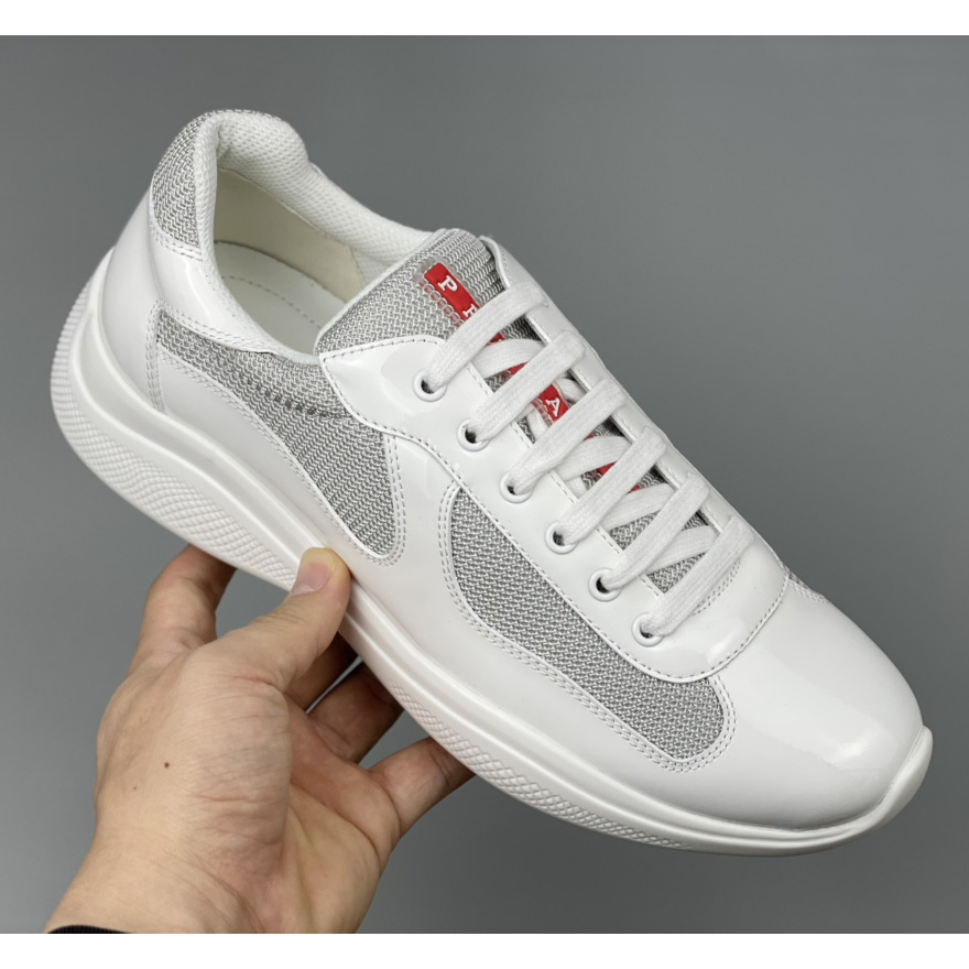 Prada Male America's Cup Sneaker In White(Upon UK Size) - FashionPlug