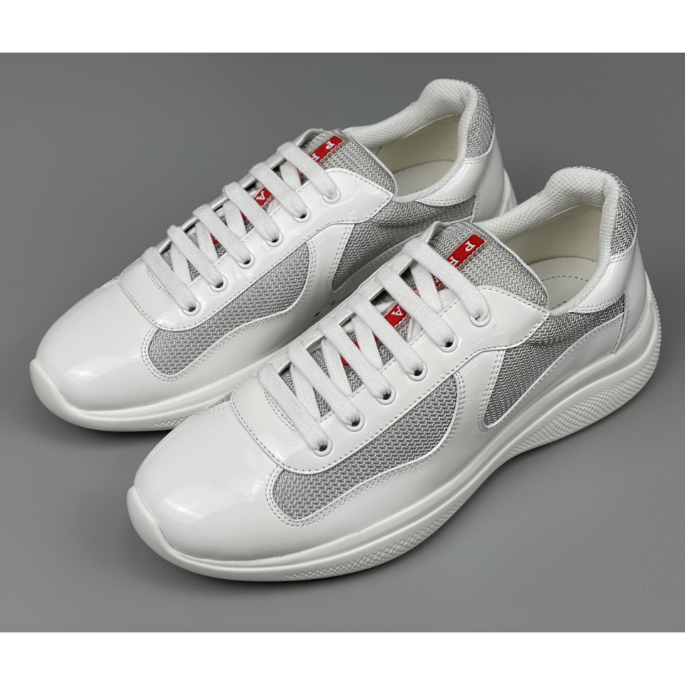 Prada Male America's Cup Sneaker In White(Upon UK Size) - FashionPlug