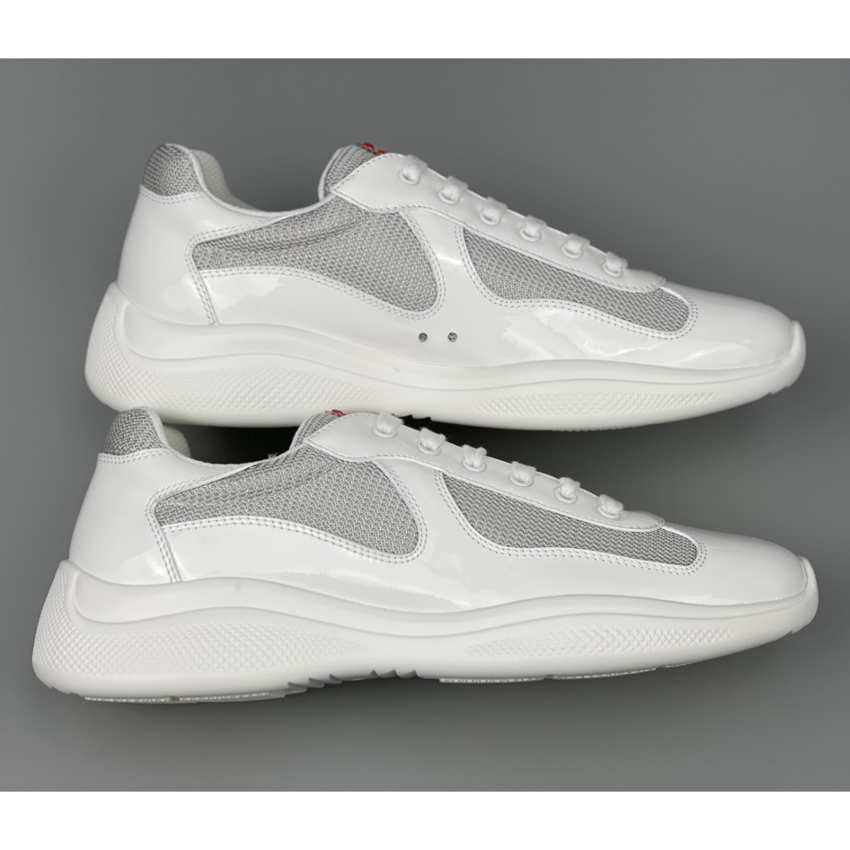 Prada Male America's Cup Sneaker In White(Upon UK Size) - FashionPlug