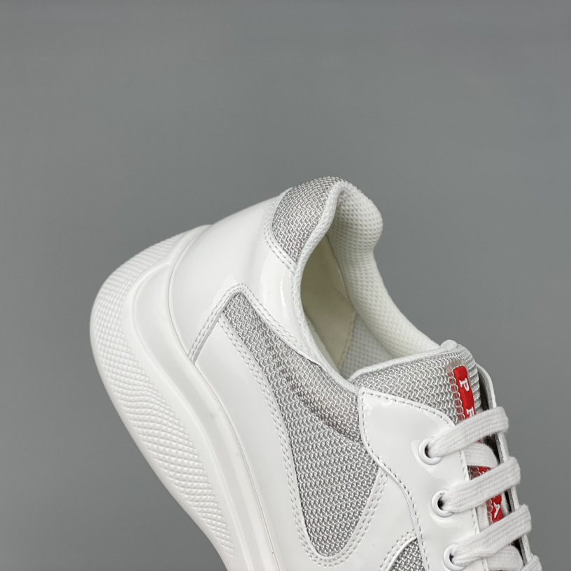 Prada Male America's Cup Sneaker In White(Upon UK Size) - FashionPlug