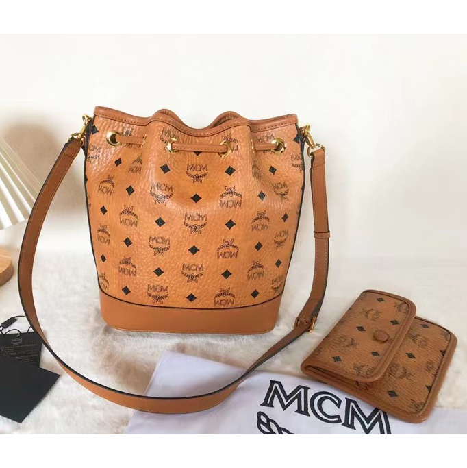 MCM Dessau Drawstring Bag (35-30-17.5CM) - FashionPlug