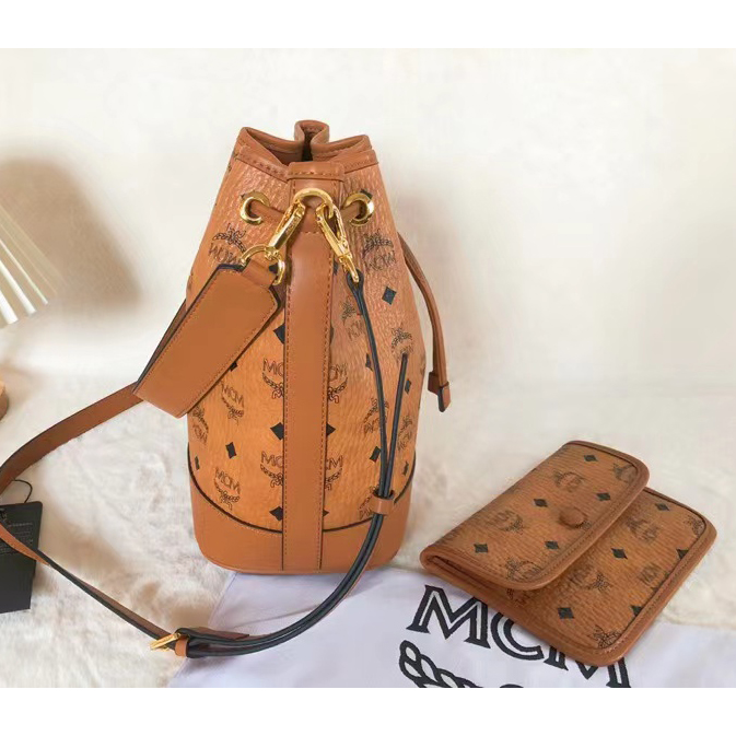 MCM Dessau Drawstring Bag (35-30-17.5CM) - FashionPlug