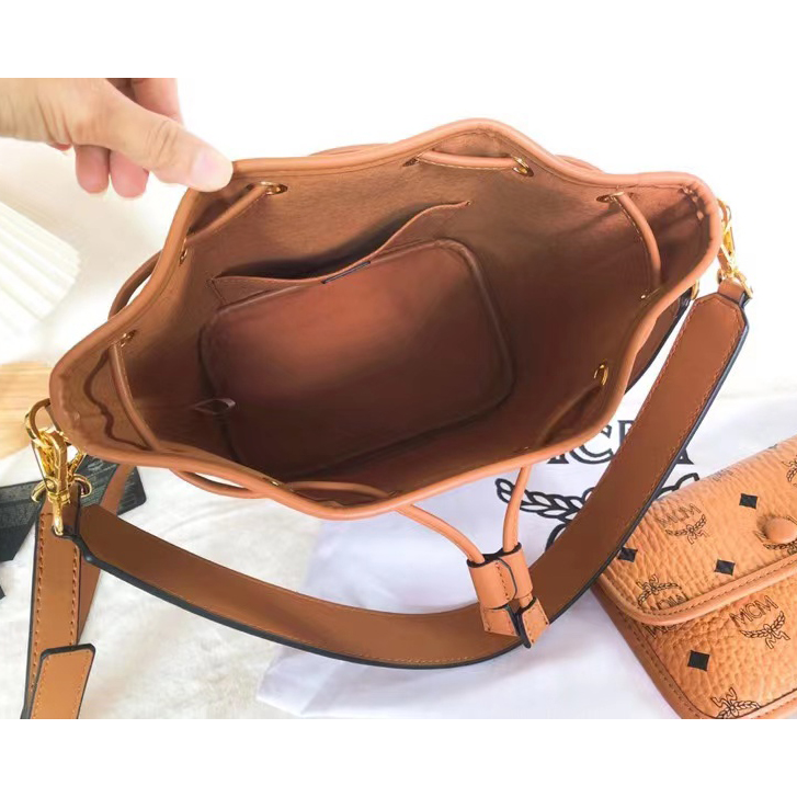 MCM Dessau Drawstring Bag (35-30-17.5CM) - FashionPlug