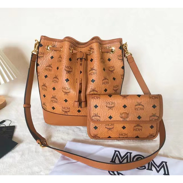 MCM Dessau Drawstring Bag (35-30-17.5CM) - FashionPlug