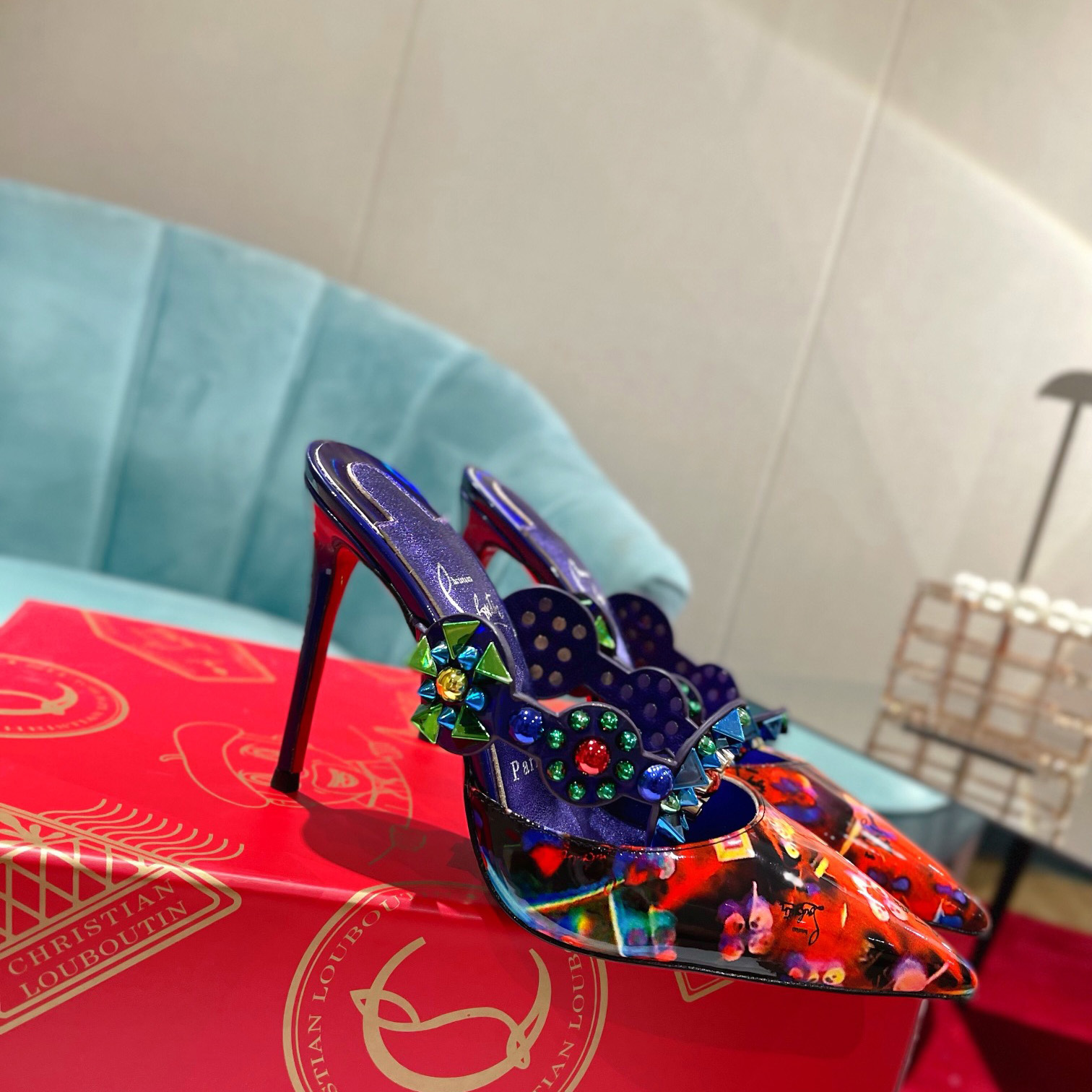 Christian Louboutin Miss Goldora Mules - FashionPlug