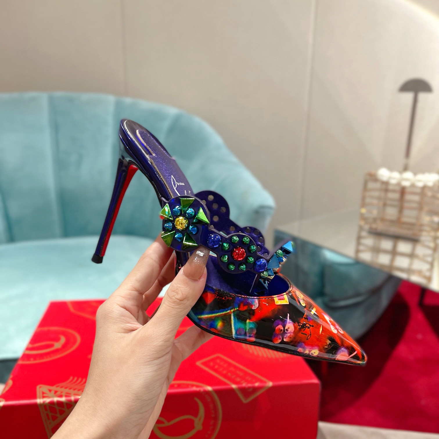 Christian Louboutin Miss Goldora Mules - FashionPlug