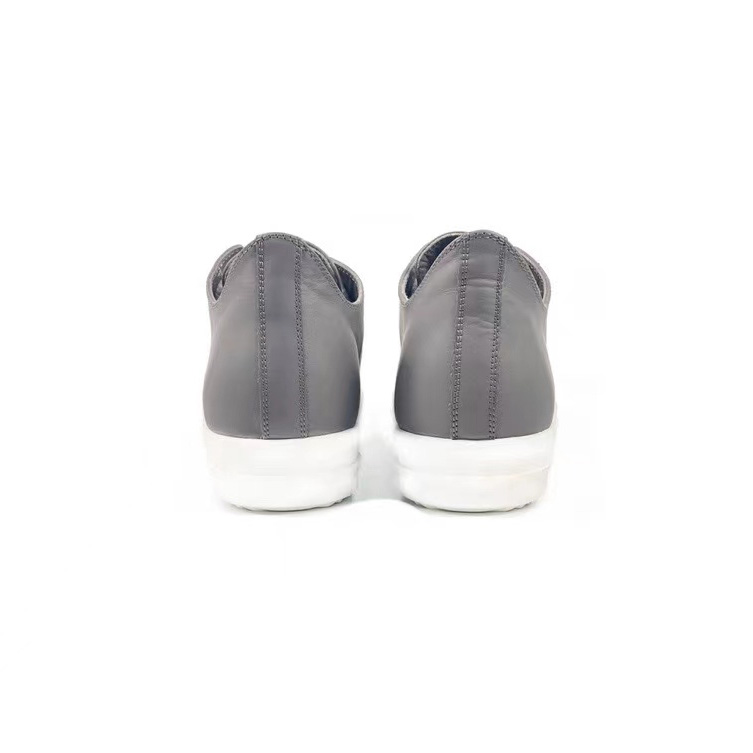 Rick Owens Taupe Calfskin Low Sneakers - FashionPlug