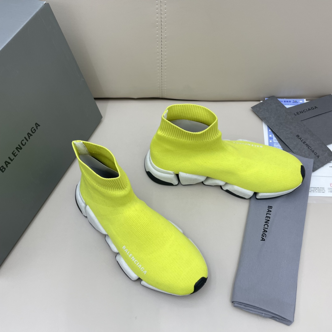 Balenciaga  Speed 2.0 Recycled Knit Sneaker  - FashionPlug