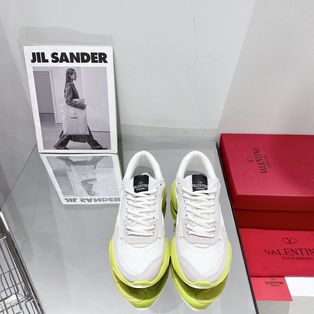 Valenti Mesh Fabric And Suede Sneakers - FashionPlug
