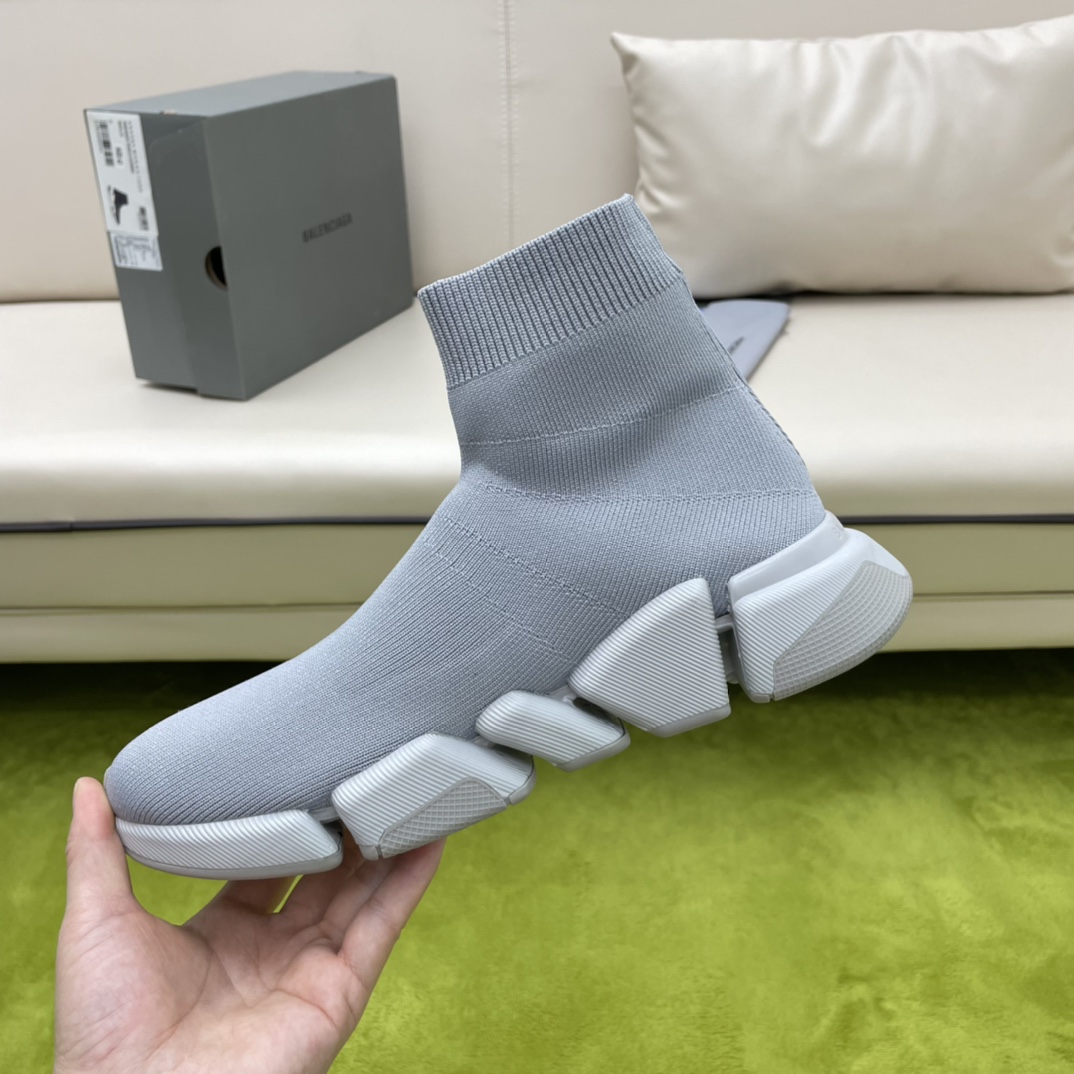 Balenciaga  Speed 2.0 Recycled Knit Sneaker  - FashionPlug