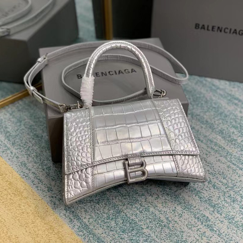 Balenciaga Hourglass Top Handle Bag (23-14-10CM) - FashionPlug