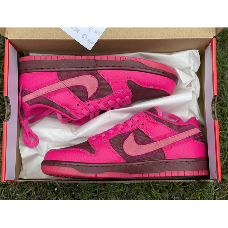 Nike Dunk Low 'Valentine's Day' Sneaker DQ9324-600 - FashionPlug