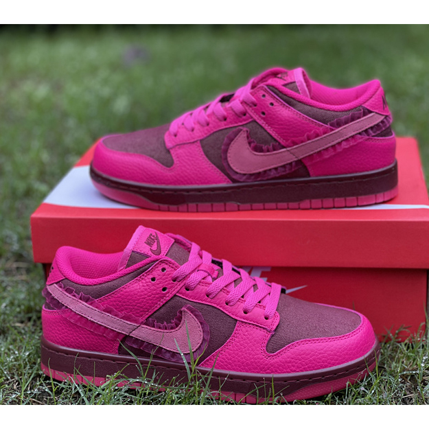 Nike Dunk Low 'Valentine's Day' Sneaker DQ9324-600 - FashionPlug
