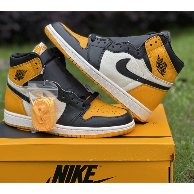 Air Jordan 1 High OG 'Yellow Toe' Sneaker  555088-711 - FashionPlug