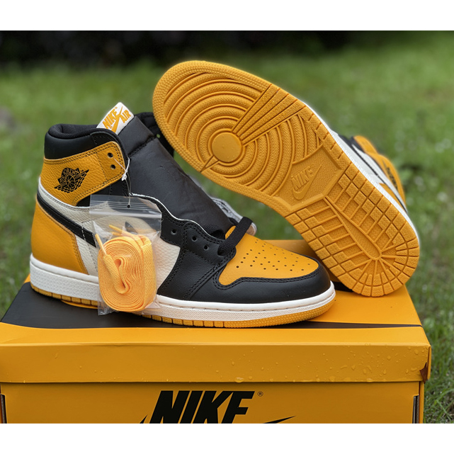 Air Jordan 1 High OG 'Yellow Toe' Sneaker  555088-711 - FashionPlug