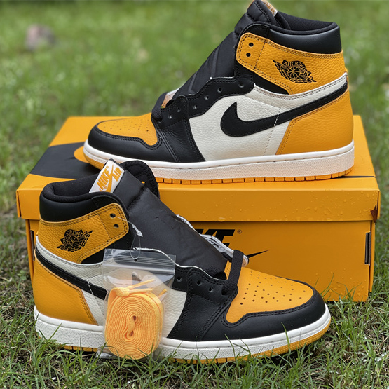 Air Jordan 1 High OG 'Yellow Toe' Sneaker  555088-711 - FashionPlug