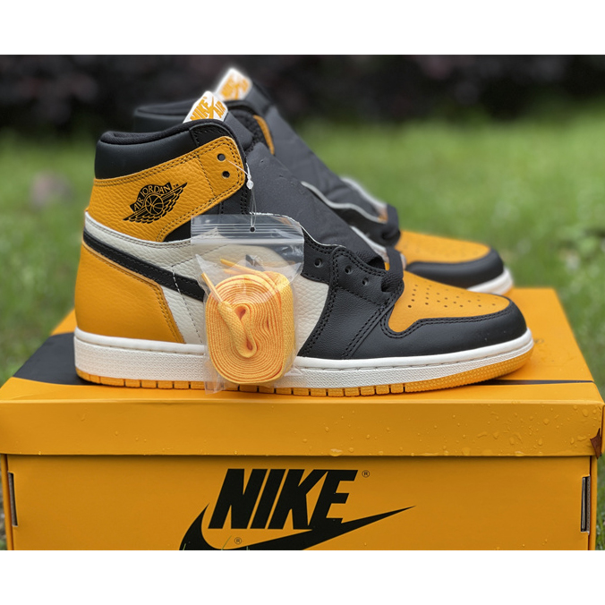 Air Jordan 1 High OG 'Yellow Toe' Sneaker  555088-711 - FashionPlug