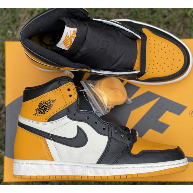 Air Jordan 1 High OG 'Yellow Toe' Sneaker  555088-711 - FashionPlug