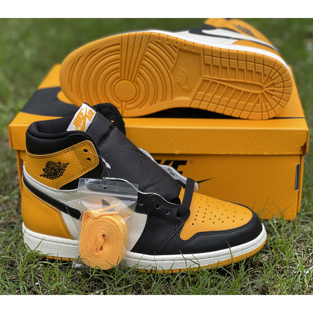 Air Jordan 1 High OG 'Yellow Toe' Sneaker  555088-711 - FashionPlug