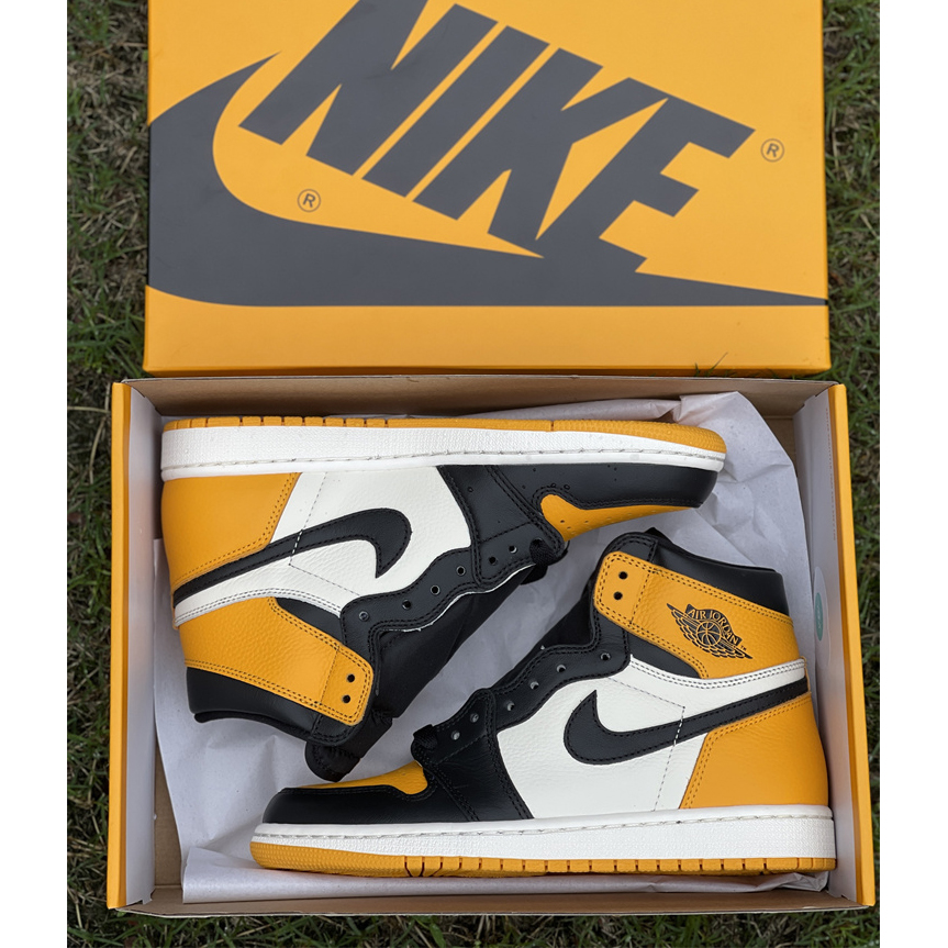 Air Jordan 1 High OG 'Yellow Toe' Sneaker  555088-711 - FashionPlug