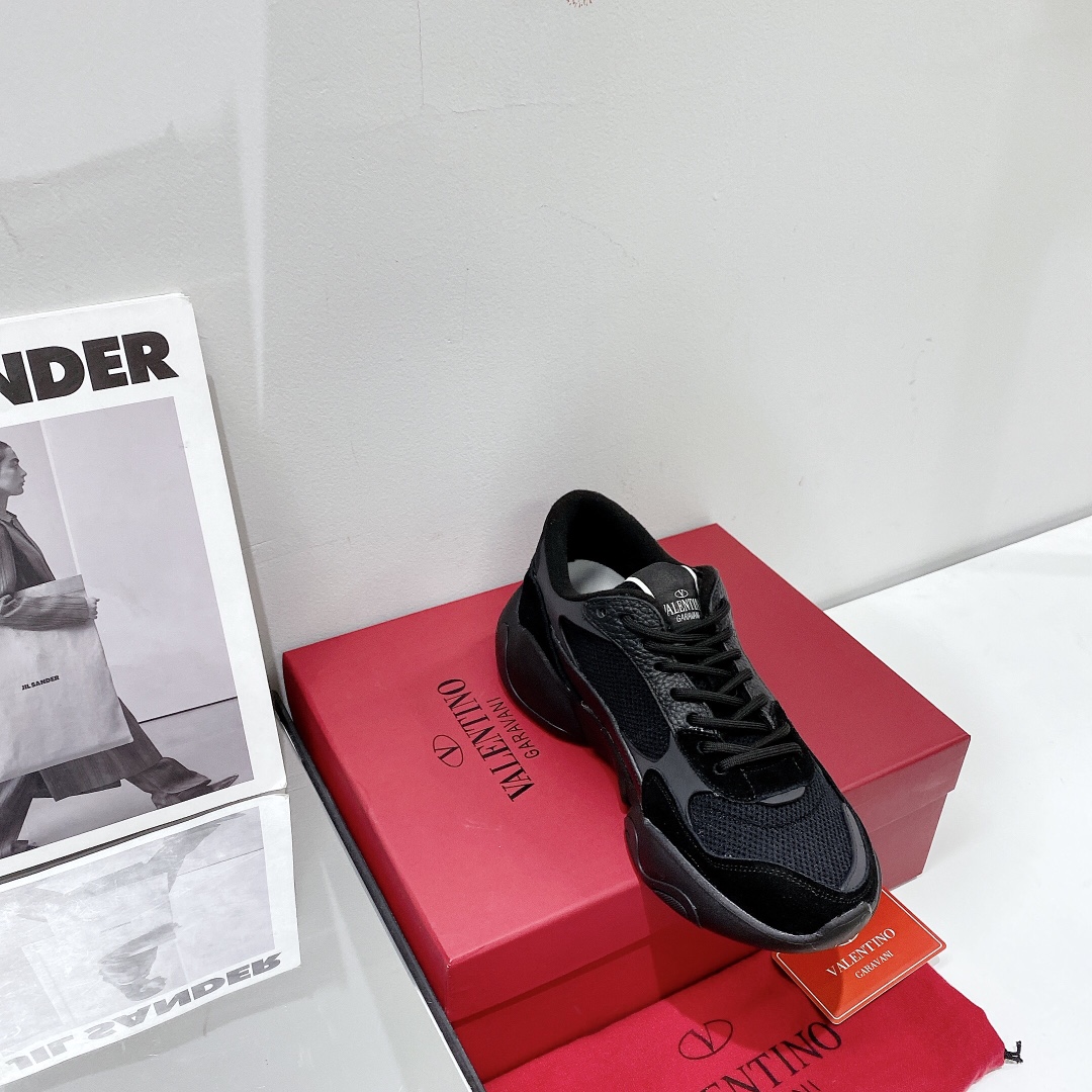 Valenti Mesh Fabric And Suede Sneakers - FashionPlug