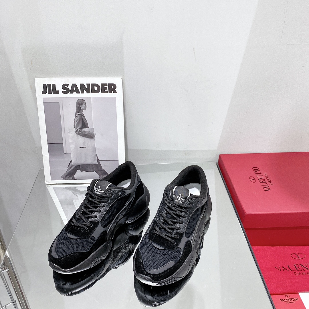 Valenti Mesh Fabric And Suede Sneakers - FashionPlug