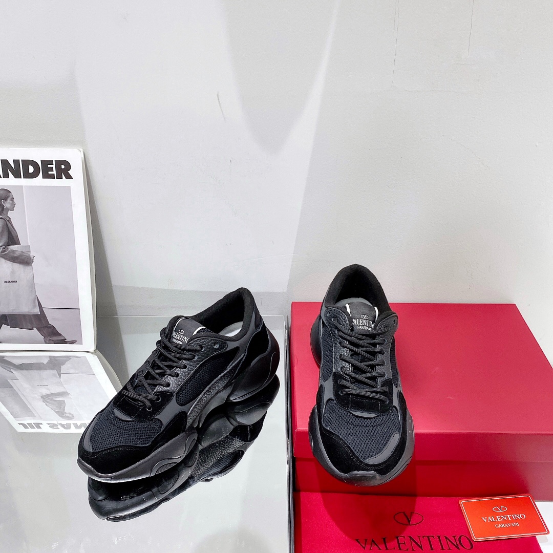Valenti Mesh Fabric And Suede Sneakers - FashionPlug