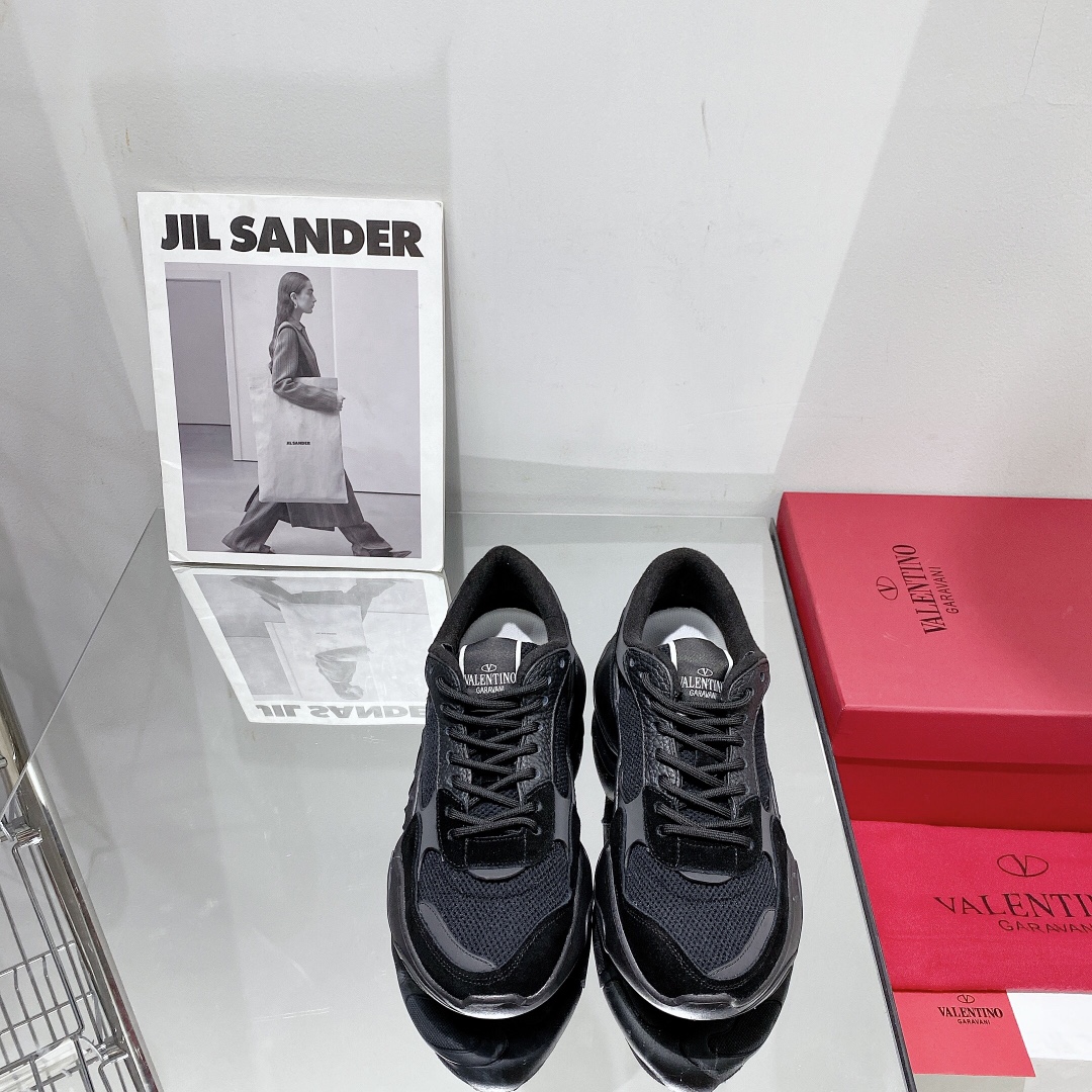 Valenti Mesh Fabric And Suede Sneakers - FashionPlug