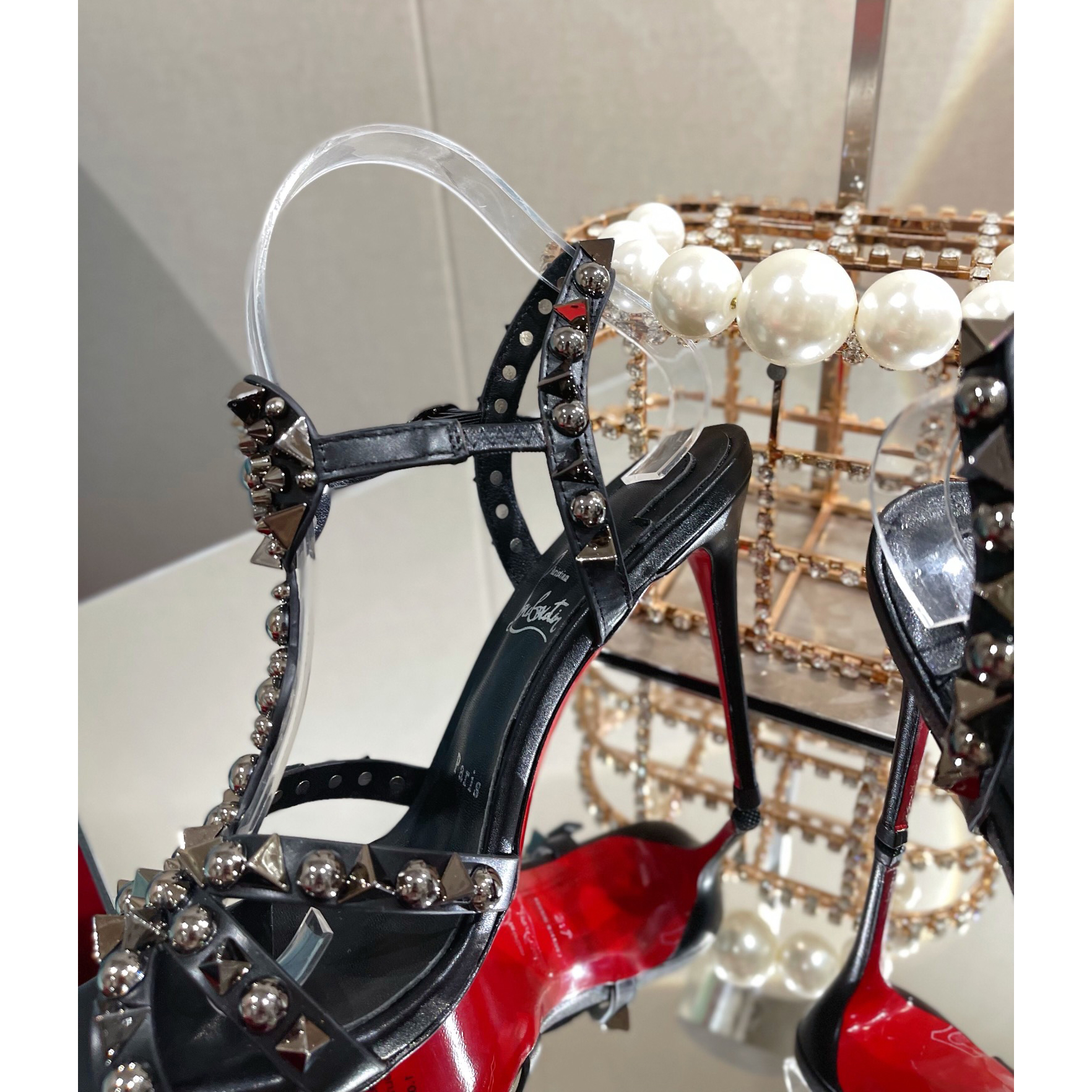 Christian Louboutin Sandal（10cm Heel Height） - FashionPlug