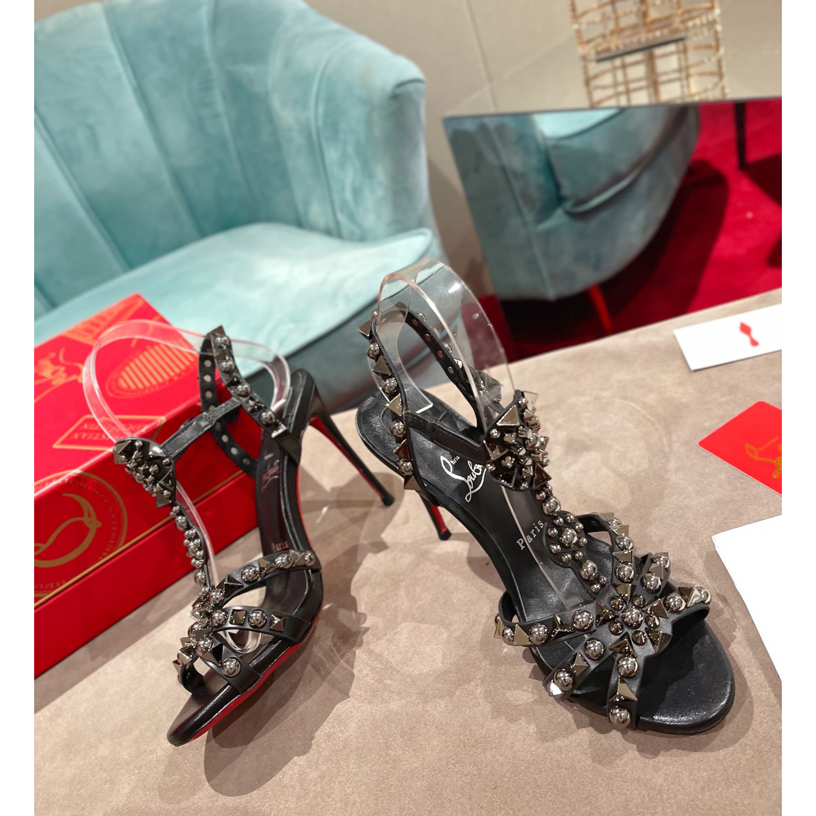 Christian Louboutin Sandal（10cm Heel Height） - FashionPlug