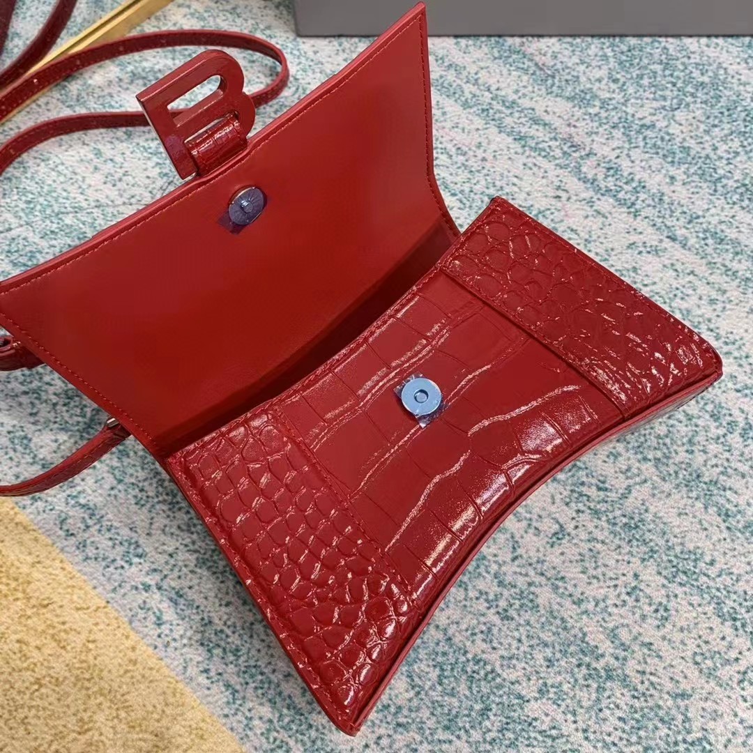 Balenciaga Hourglass Top Handle Bag (19-21-8CM) - FashionPlug
