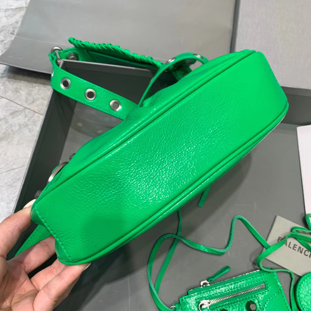 Balenciaga Le Cagole XS Shoulder Bag In Green(26-12-6cm) - FashionPlug