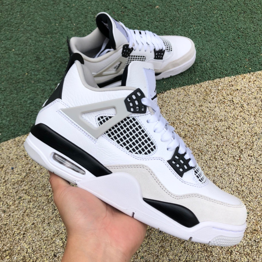 Air Jordan 4 AJ4 'Military Black' Sneakers DH6927-111 - FashionPlug