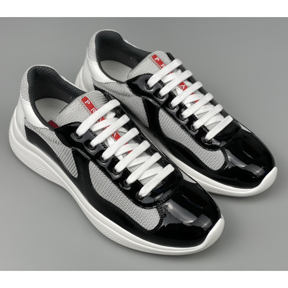 Prada Male America's Cup Sneaker In Black(upon uk size) - FashionPlug