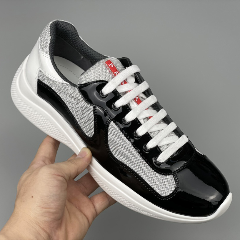 Prada Male America's Cup Sneaker In Black(upon uk size) - FashionPlug
