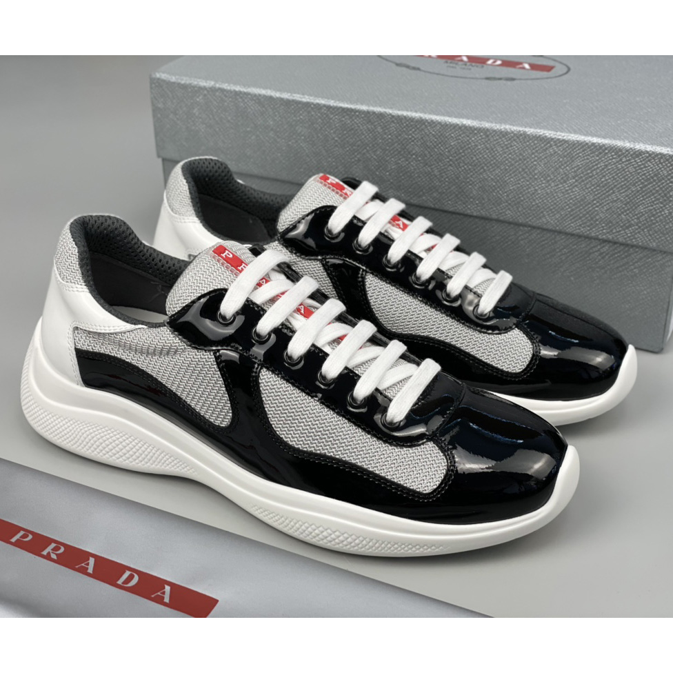 Prada Male America's Cup Sneaker In Black(upon uk size) - FashionPlug