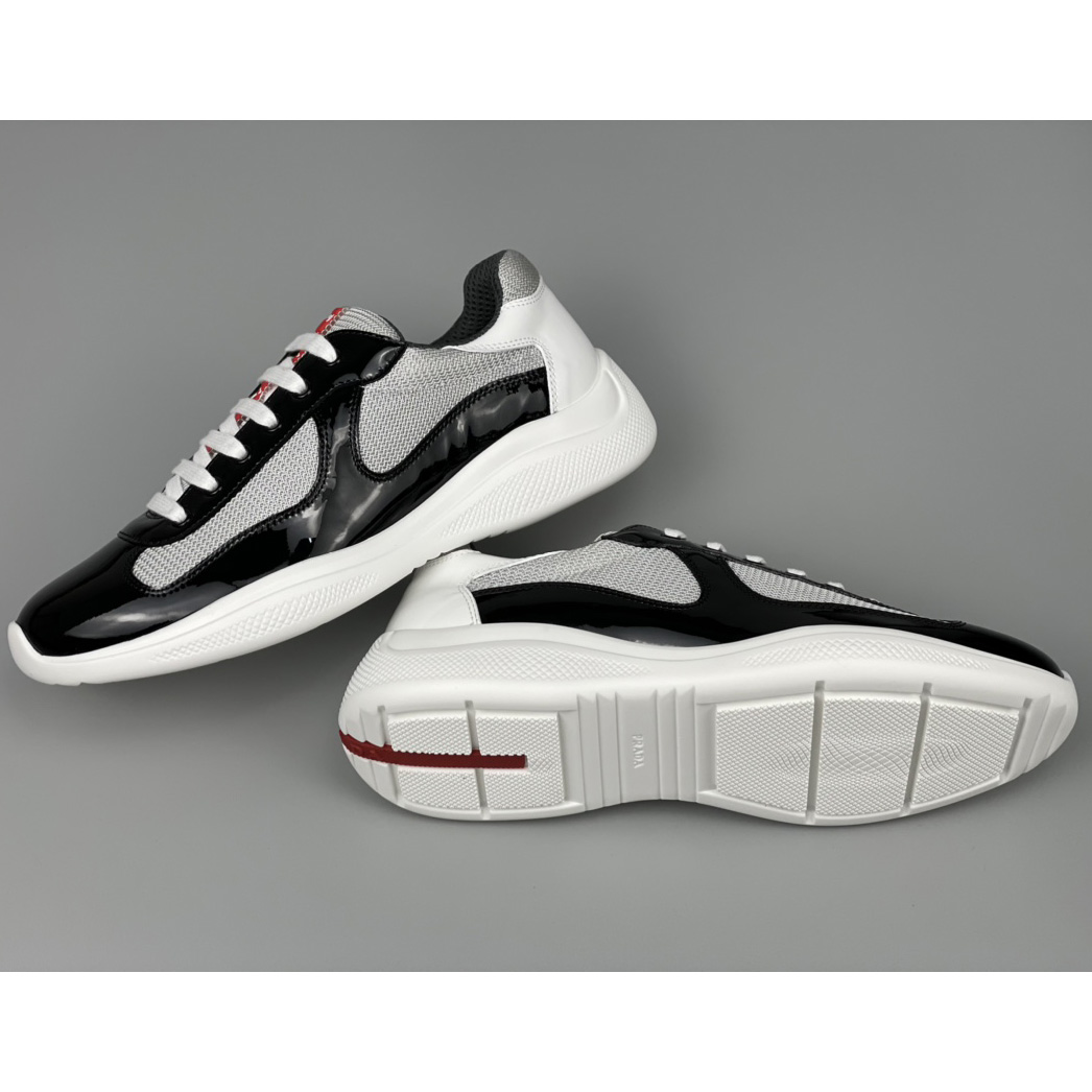 Prada Male America's Cup Sneaker In Black(upon uk size) - FashionPlug