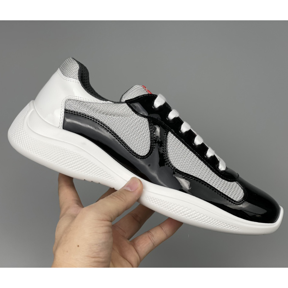 Prada Male America's Cup Sneaker In Black(upon uk size) - FashionPlug