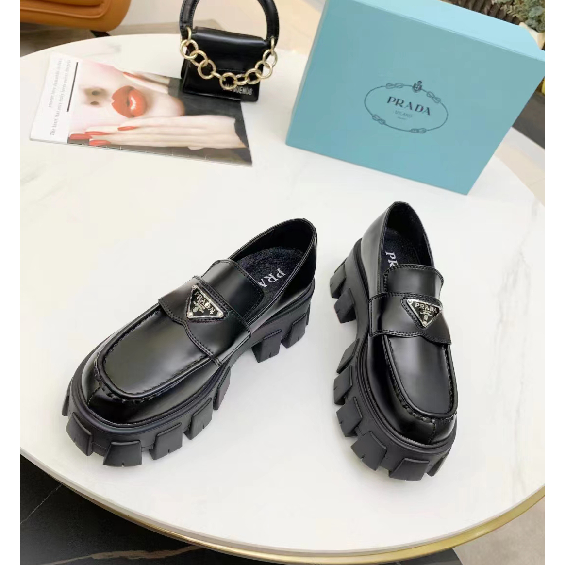 Prada Logo Shoes - FashionPlug