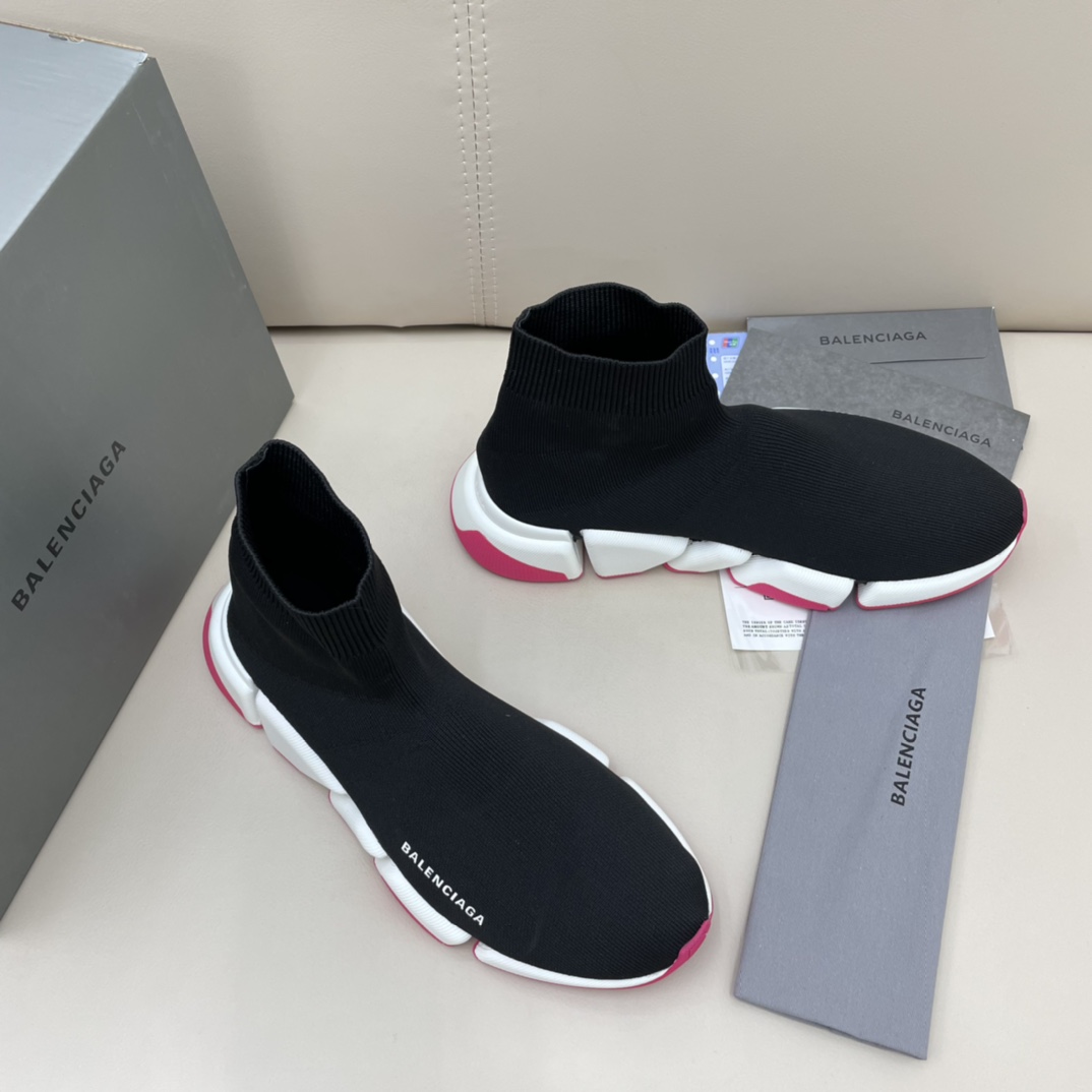 Balenciaga  Speed 2.0 Recycled Knit Sneaker  - FashionPlug