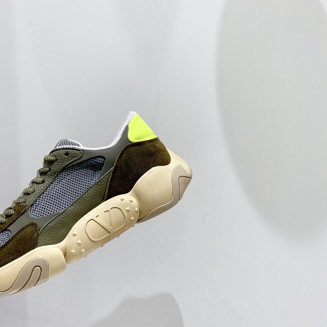 Valenti Mesh Fabric And Suede Sneakers - FashionPlug