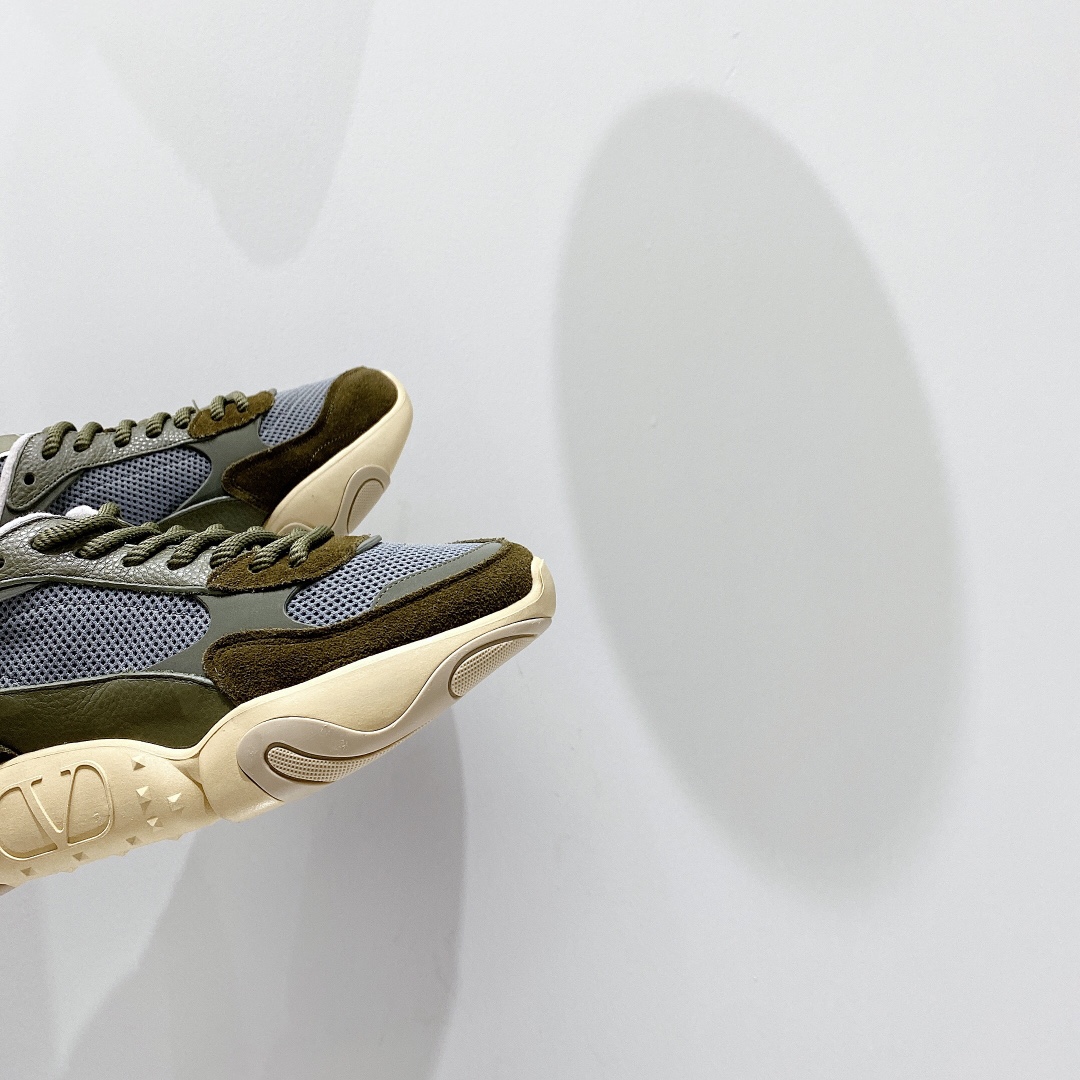 Valenti Mesh Fabric And Suede Sneakers - FashionPlug